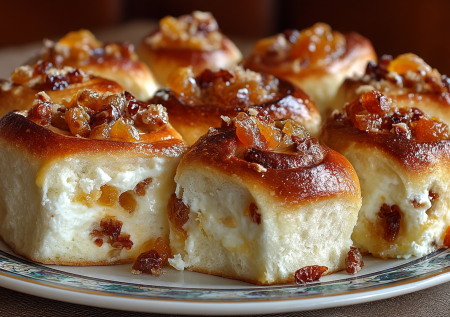 Готовлю вместо магазинных сдобных булок — эти творожные «Карамельки» с цукатами и ванилью получаются мягкими, влажными и исчезают мгновенно