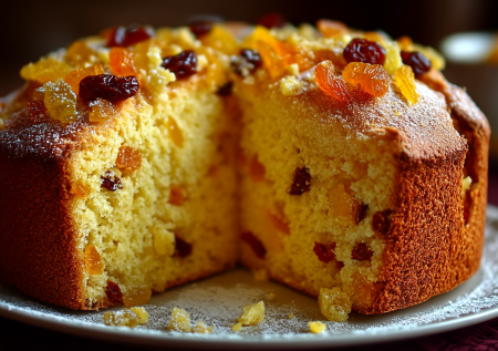 Вместо муки — миндальная крошка: кулич «Панеттоне» с цукатами и апельсиновой цедрой — мякиш воздушный, как облако