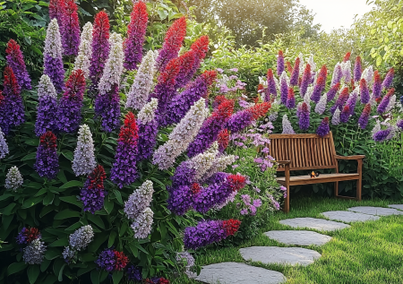 Цветет 140 дней подряд: куст с разноцветными соцветиями, от которого соседи будут в шоке