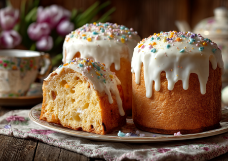 Готовлю в ночь перед Пасхой: сдобные, душистые куличи — тесто работает, пока сплю