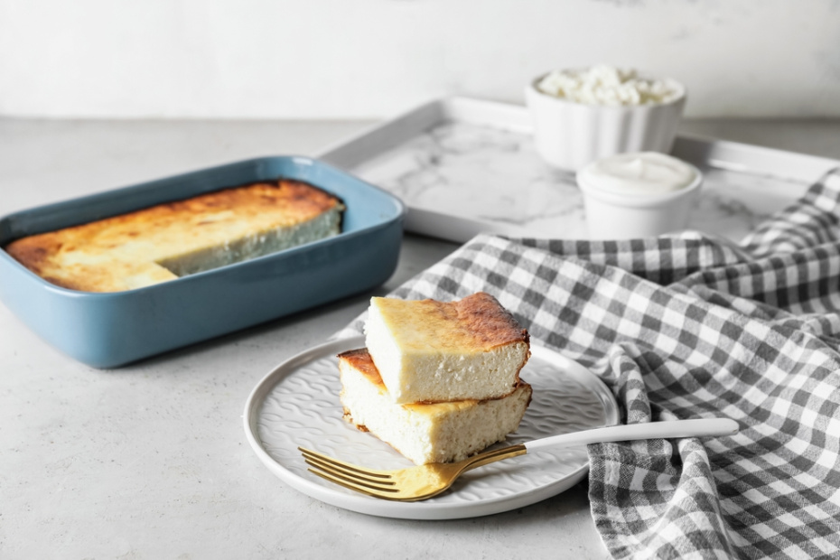 Простой рецепт творожной запеканки