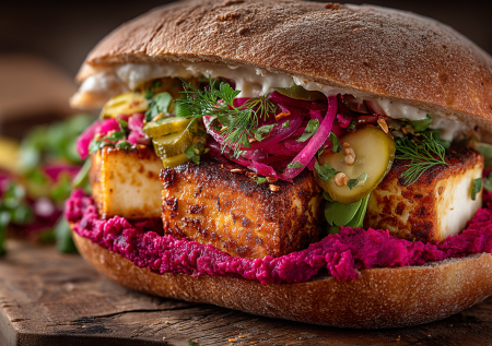 Как я мог не знать об этом рецепте!? Острый паштет-сэндвич с хрустящим тофу — о бургерах можно забыть