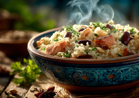 На этот плов с рыбой все смотрели косо — через пять минут гости дрались за добавку