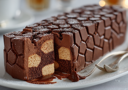 Ломаю печенье и готовлю мозаичный торт: рецепт без вареной сгущенки и сливочного масла