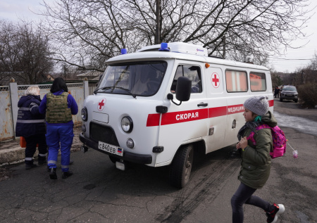 Число раненных при обстреле Донецка увеличилось