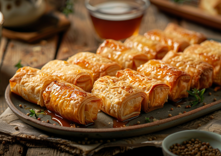 Фило, которое все боятся, а зря — хрустящие рулетики в сиропе, как из восточной сказки