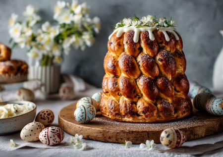 Успеете испечь в последний момент: кулич-краффин из слоеного теста, начинка на выбор — мак, цукаты