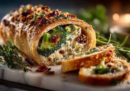 Гости не поверили, что в этом нежном рулете спрятана брокколи, — пришлось раскрывать секрет