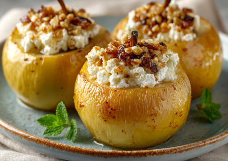 Ем сладкое и не толстею — не шутка: запеченные яблоки с творогом тают во рту