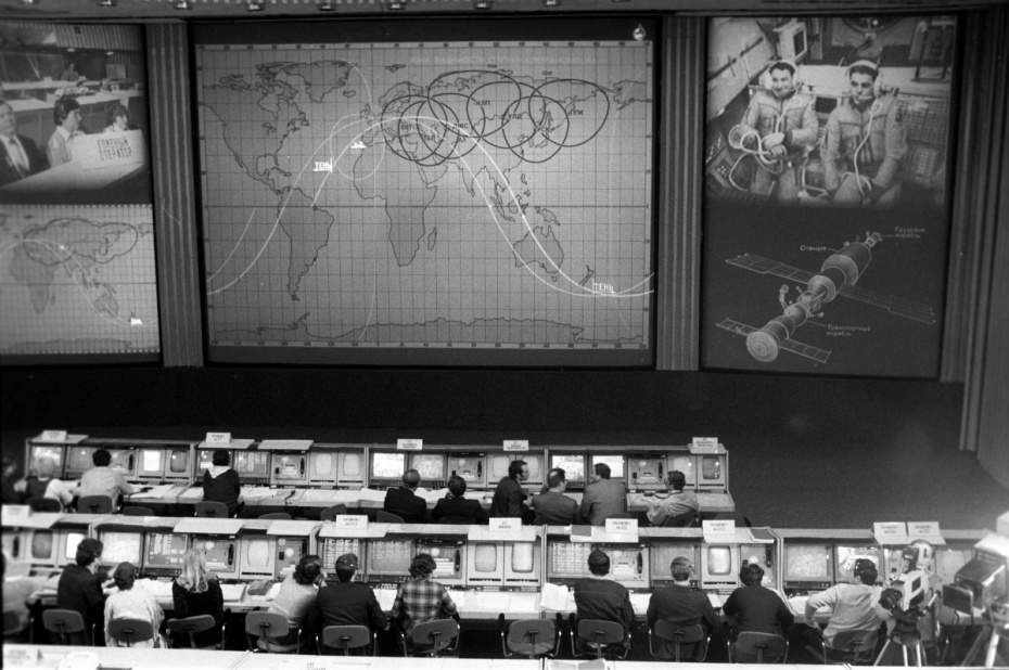 Космический телемост «Орбитальная станция «Мир» — искусственный спутник Земли «Луч» — Центр управления полетом»