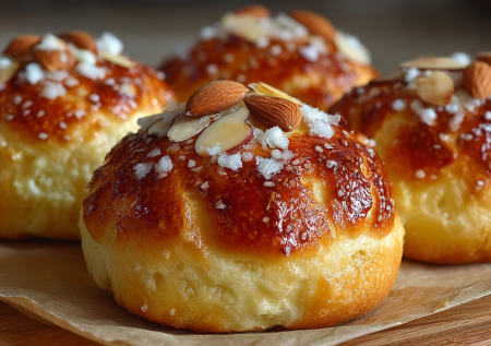 Булочки «Медовая нежность» с творогом и миндалем — пышнее облака, мягче пуха, вкуснее любых магазинных