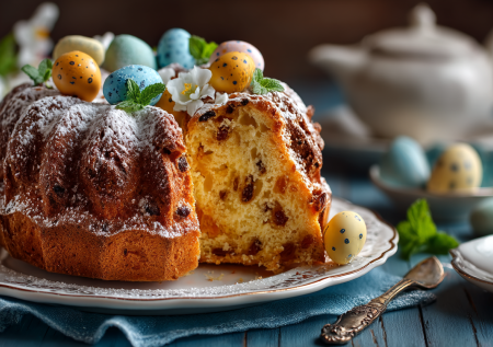 40 минут — и нежный кулич на Пасху готов: без дрожжей, без возни, без ожидания. Рецепт для тех, кто ценит время