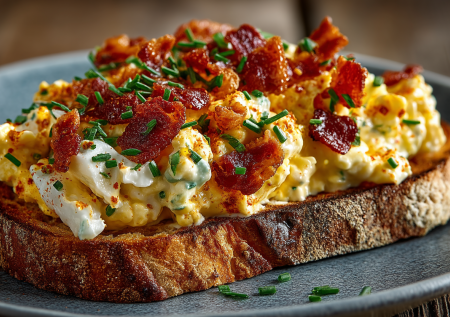 Вершина бутербродного мастерства достигнута! Эти тосты с яичным салатом и беконом — мой топ-рецепт