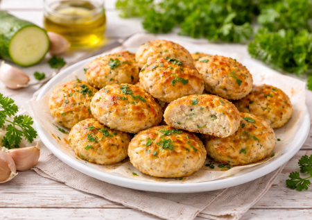 Котлеты-малышки в духовке из курицы — сочность и ни грамма лишнего жира. ПП котлеты без обжаривания