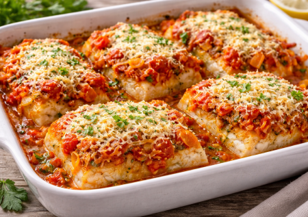 Горбушу и лосося теперь не беру: готовлю минтая под овощным одеялом — сверху румяный пармезан. Бюджетная рыба, а получается как в ресторане