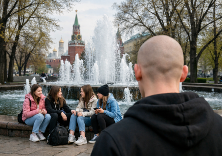 Рукоблудил перед девочками: бритоголовый юноша избил мигранта в Москве