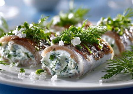 Эта закуска — проверенная классика! Готовим рулетики из сельди: а какая тут начинка…