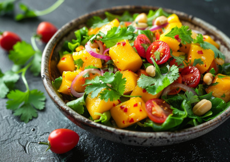 Тайский салат с манго — сладкая дичь для любителей острого: как добавить перчинку в будни