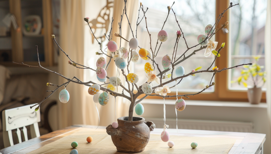 Пасхальные деревья и композиции на стол