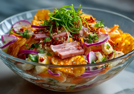 Салат «Анастасия» — мой топ среди быстрых рецептов. Взрывной микс вкусов для ценителей пикантного