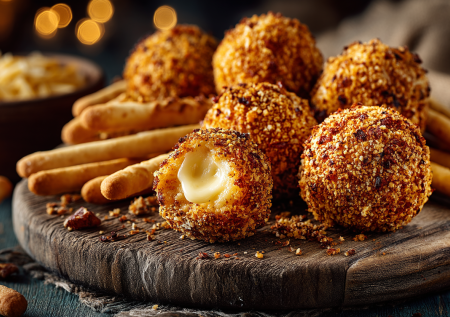 Готовлю сразу две закуски за минимум усилий: эти сырные шарики — мой мастхэв на праздник