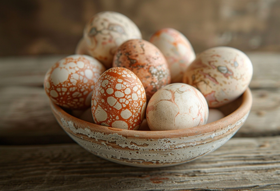 Три необычных метода окрашивания яиц: поталью, вином и чаем