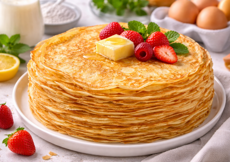 Блины «2/2/1» — нежные, тонкие и не рвутся: пропорции, которые легко запомнить