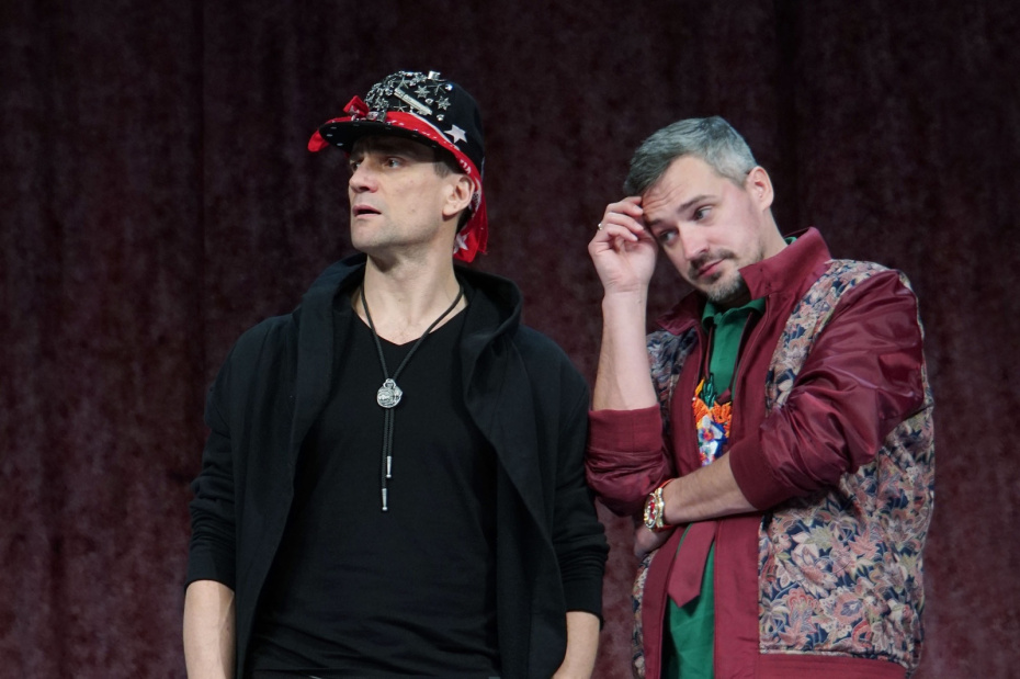 Павел Савинков и Дмитрий Миллер в спектакле «Суперзвезды»