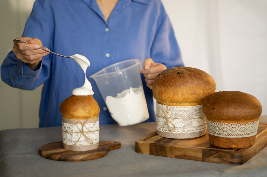 Классическая белая помадка на сахарной пудре и лимоне