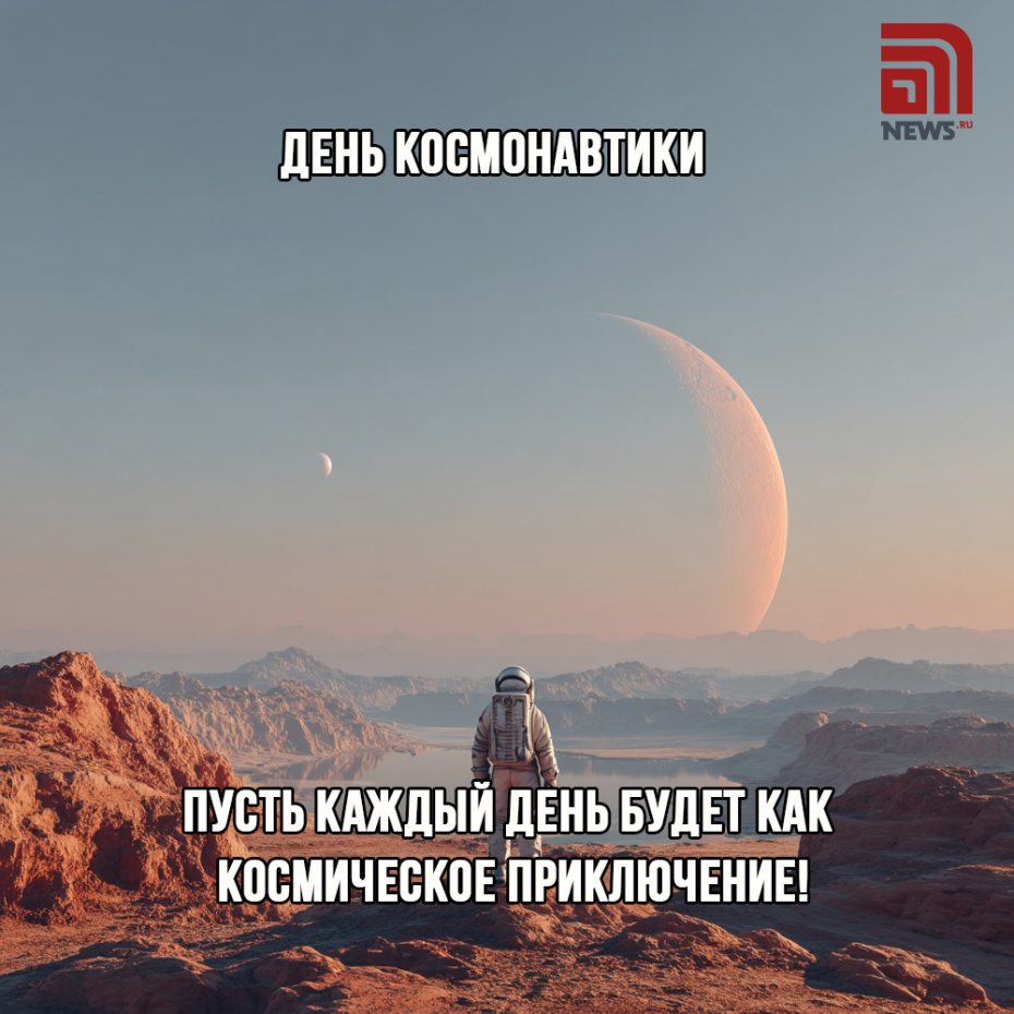 Поздравление на День космонавтики 12 апреля онлайн