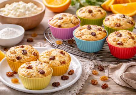 Смешали — и в духовку: быстрые сырники в формах от кексов — полезный вариант без жарки и без сахара