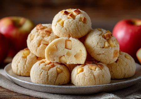 Не песочное, а мягкое: домашнее печенье из пачки творога и яблок, с сахарной корочкой