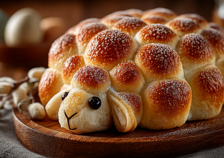 Пасхальный пирог «Овечка» — вместо скучных куличей: воздушный, нежный и невероятно красивый