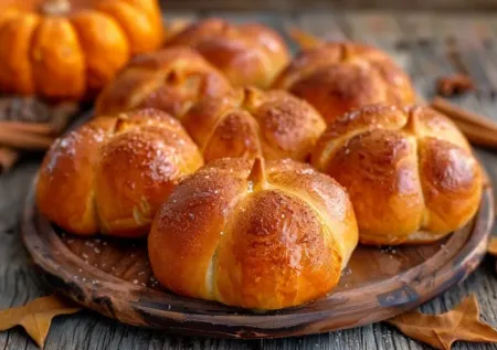 Вместо хлеба к супу — эти пампушки: с нежным тыквенным вкусом и чесночным ароматом