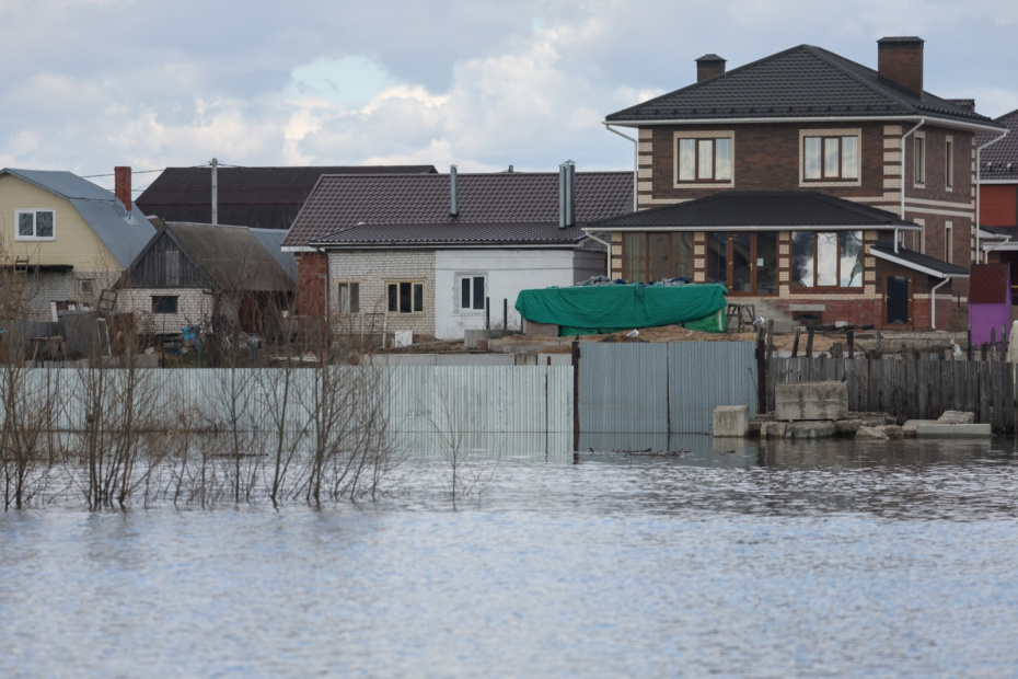 Ситуация на месте подтопления из-за разлива реки Оки около села Заокское в Рязанской области.