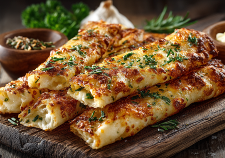 Когда времени в обрез, достаю пачку лаваша — готовлю эти чизи-палочки к завтраку, перекусу и фуршету