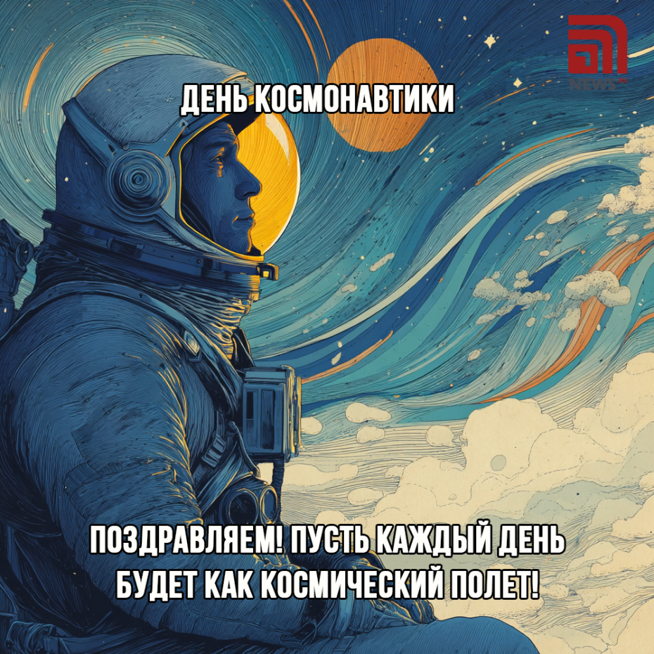 Поздравление с Днём космонавтики в картинках