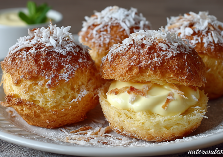 Вместо скучных куличей — эти «Гнезда»: с нежным кремом и пушистой кокосовой шапкой. Украшение пасхального стола