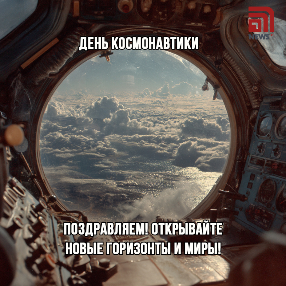 Картинка с Днём космонавтики