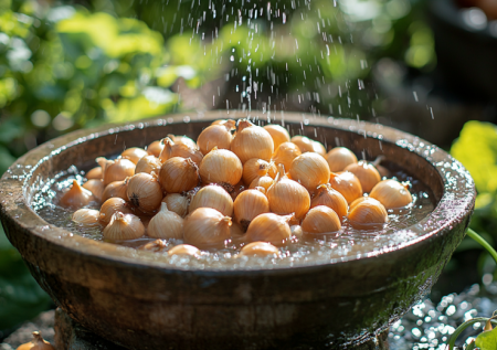 Лук не гниет и не уходит в стрелки: замачиваю севок перед посадкой в домашних условиях