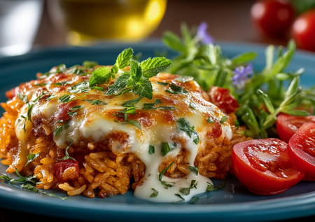 Томатный рис с сыром — мое экспресс-спасение, когда голод уже стучит в дверь. Готовится за 5 минут