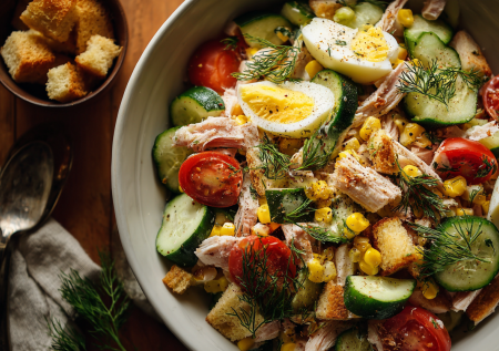 Ленивый «Цезарь», от которого все в шоке: просто намешала — и миска пустая за минуты