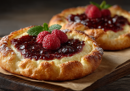 Творог и немного варенья — и на завтрак у вас не сырники, а обалденная ягодная пицца