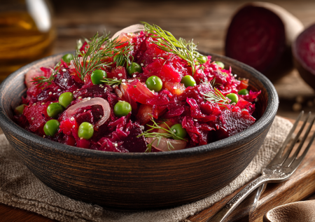 Перестала готовить винегрет после того, как попробовала этот салат со свеклой: всего 4 ингредиента