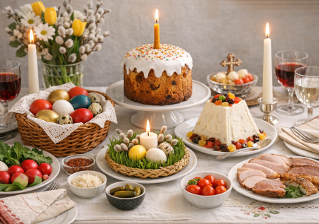 Как сервировать стол на Пасху: что где класть и чем украсить куличи и яйца