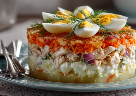 Бюджетный салат, который готовлю по поводу и без: обычные ингредиенты, но в сочетании — объедение