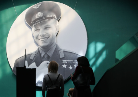 Годовщину полета Гагарина в космос отметили в Байконуре