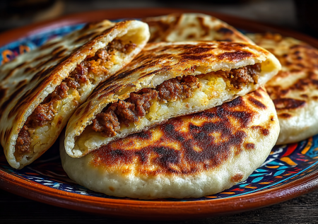 Привезла рецепт из Финляндии. Мука, картошка и чуток фарша — обалденные лепешки к чаю готовы