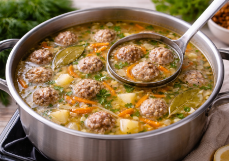 Секреты супа с фрикадельками: 3 правила для вкусноты и чистого бульона без мути