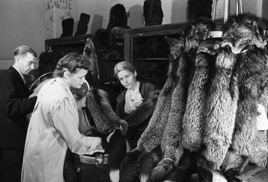 Отдел «Меха» в магазине ЦУМ